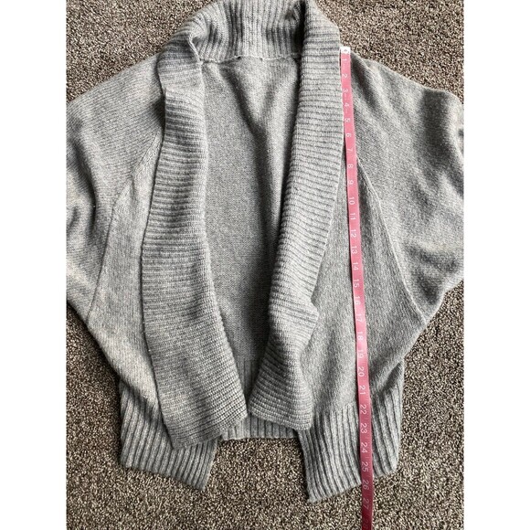 Express Women’s Gray Open Front Cardigan Sweater - Picture 4 of 5